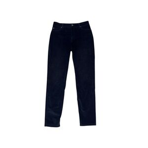 Peruvian Connection Zoe Velveteen Jeans Ankle Pants Navy Velvet Casual Size 6